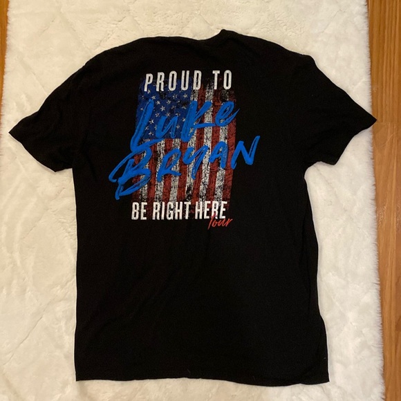 Luke Bryan proud to be right here to 2021 concert T-shirt - Picture 1 of 6